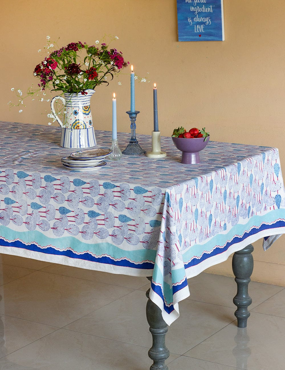   Topiary Garden Table Cloth - 6 seater - Topiary Garden Table Cloth - 6 seater - The Wishing Chair  - Topiary Garden Table Cloth - 6 seater - The Wishing Chair 