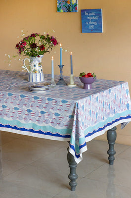   Topiary Garden Table Cloth - 6 seater - Topiary Garden Table Cloth - 6 seater - The Wishing Chair  - Topiary Garden Table Cloth - 6 seater - The Wishing Chair 