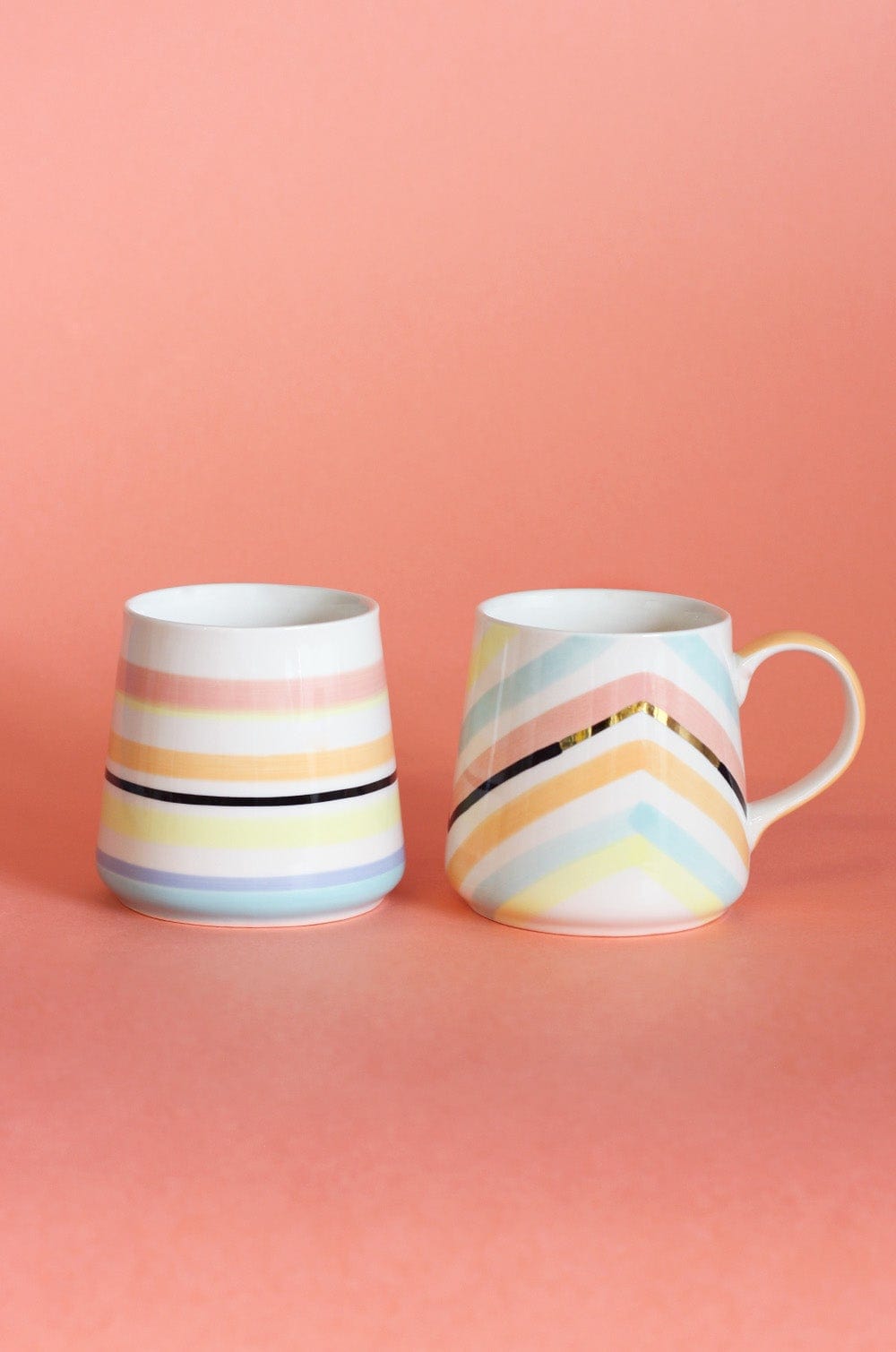 Twilight Handpainted Ceramic Mugs - Set of 2