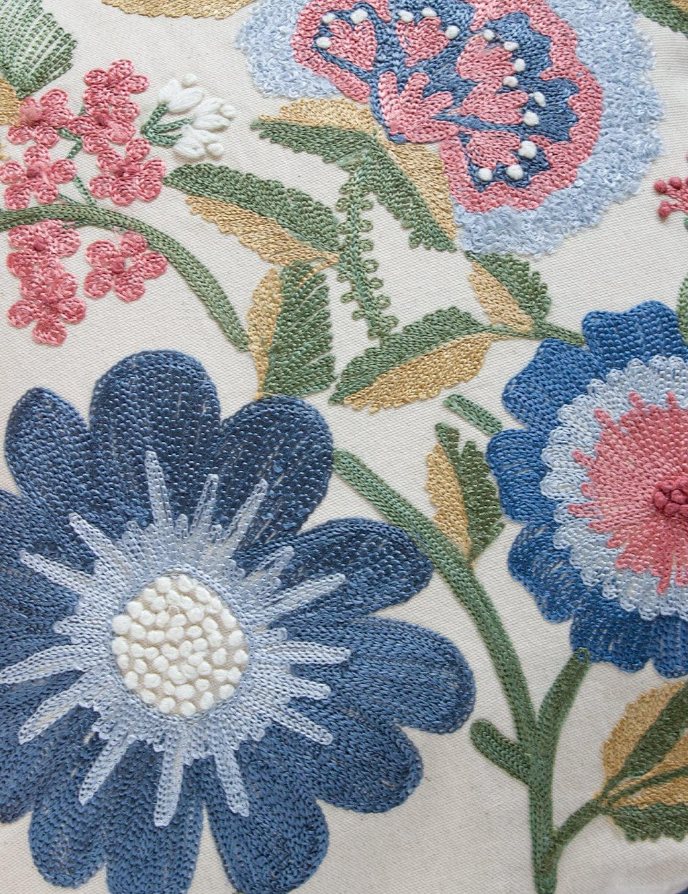  Veda Embroidered Cushion Cover - Veda Embroidered Cushion Cover - The Wishing Chair 