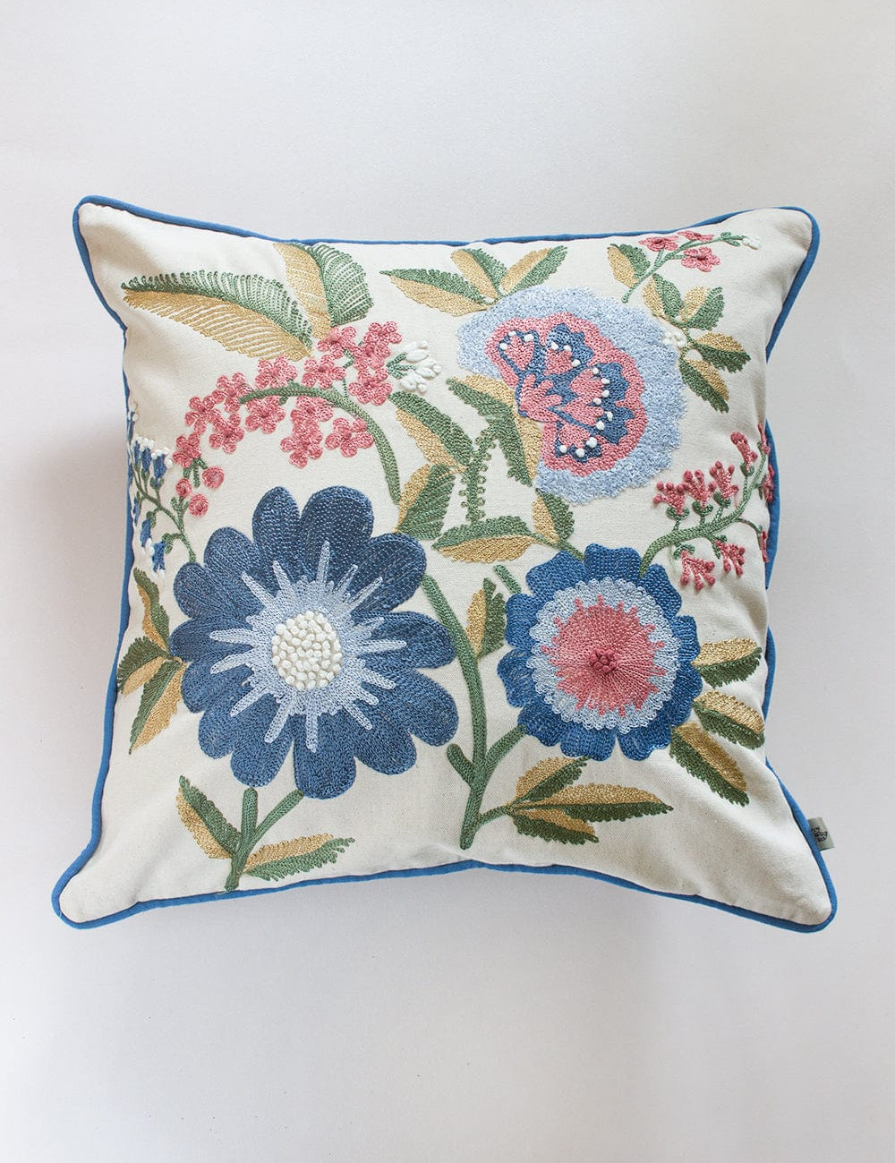  Veda Embroidered Cushion Cover - Veda Embroidered Cushion Cover - The Wishing Chair 
