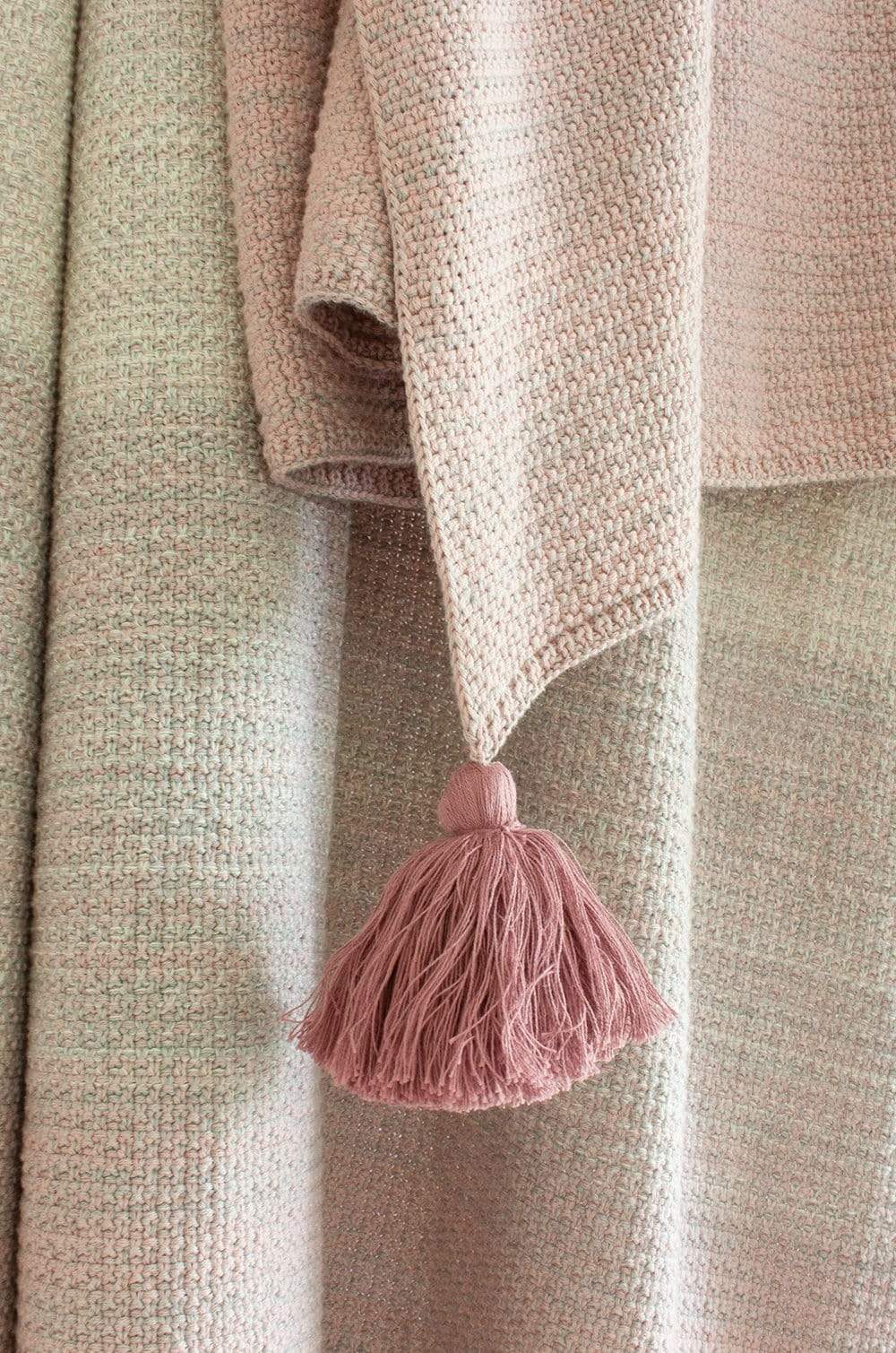 Very Berry Knitted Cotton Throw