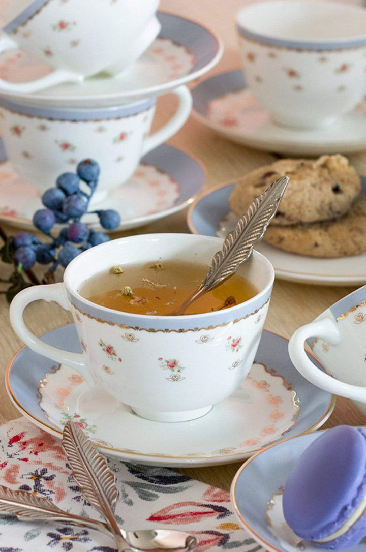 Vintage rose tea set outlet