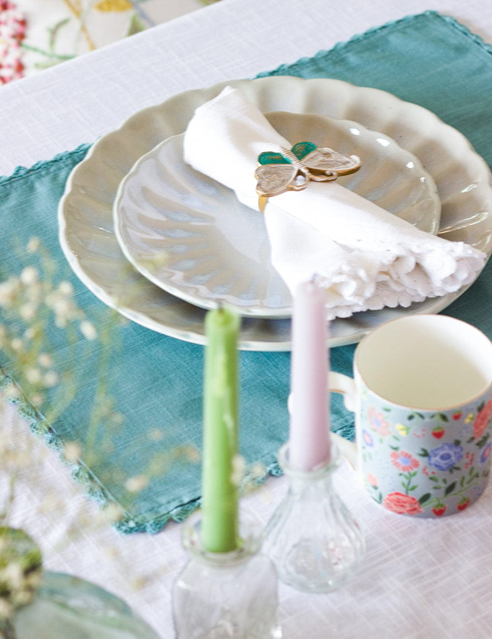   White Prairie Hand Crochet Napkins - Set of 6 - White Prairie Hand Crochet Napkins - Set of 6 - The Wishing Chair  - White Prairie Hand Crochet Napkins - Set of 6 - The Wishing Chair 