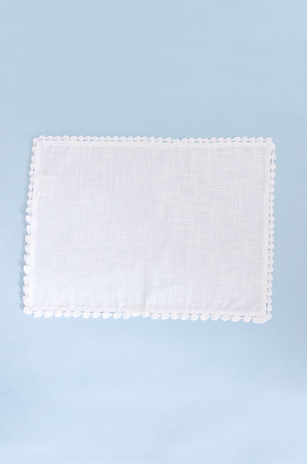 White Prairie Hand Crochet Placemats - Set of 6