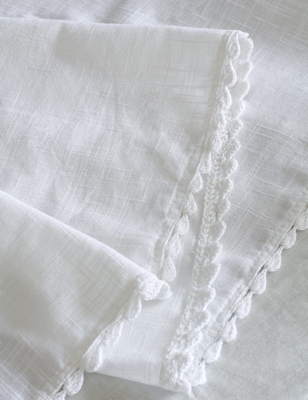  White Prairie Hand Crochet Table Runner - White Prairie Hand Crochet Table Runner - The Wishing Chair 