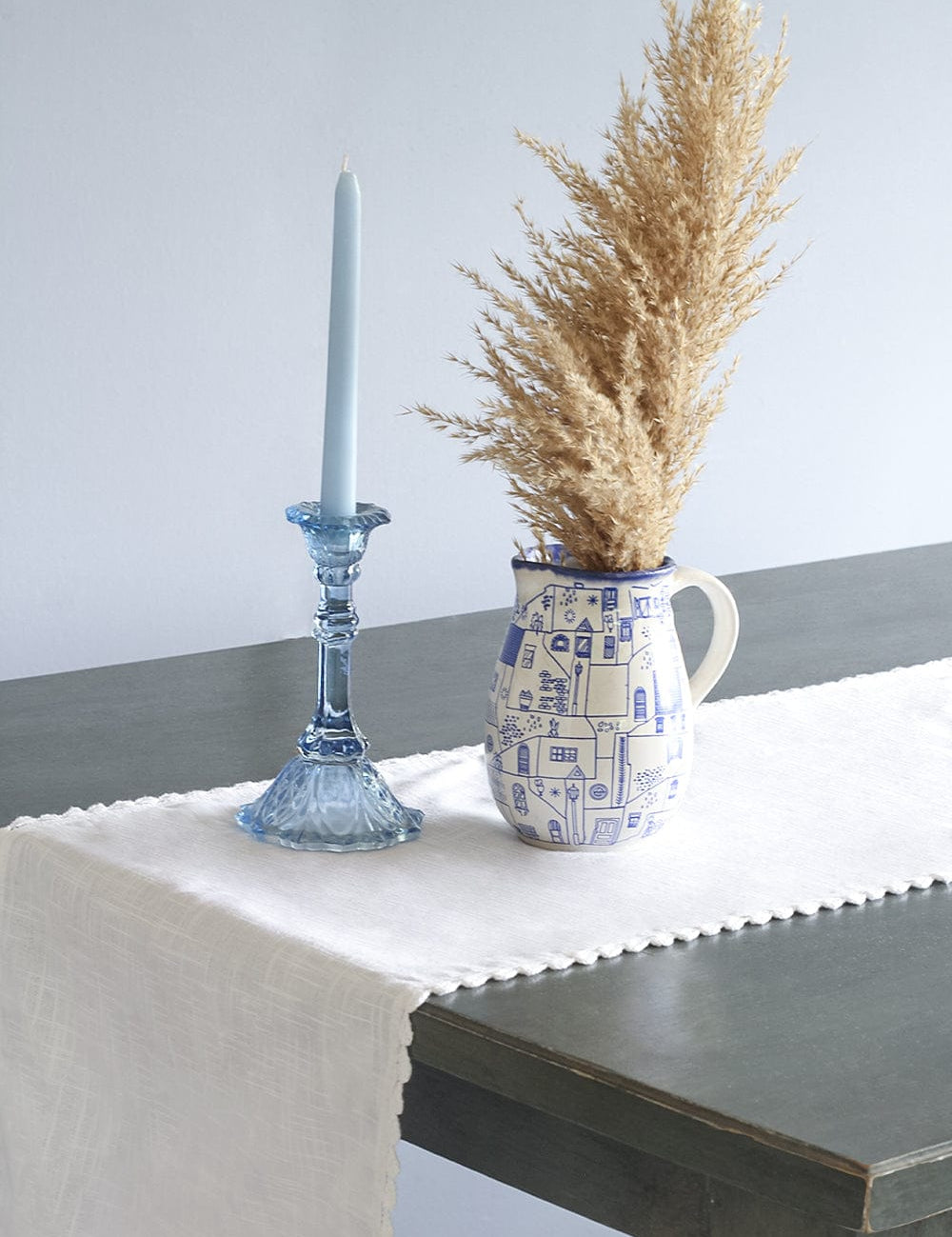   White Prairie Hand Crochet Table Runner - White Prairie Hand Crochet Table Runner - The Wishing Chair  - White Prairie Hand Crochet Table Runner - The Wishing Chair 