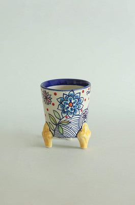  Wild Indigo Handpainted Pen Stand - Wild Indigo Handpainted Pen Stand - The Wishing Chair 