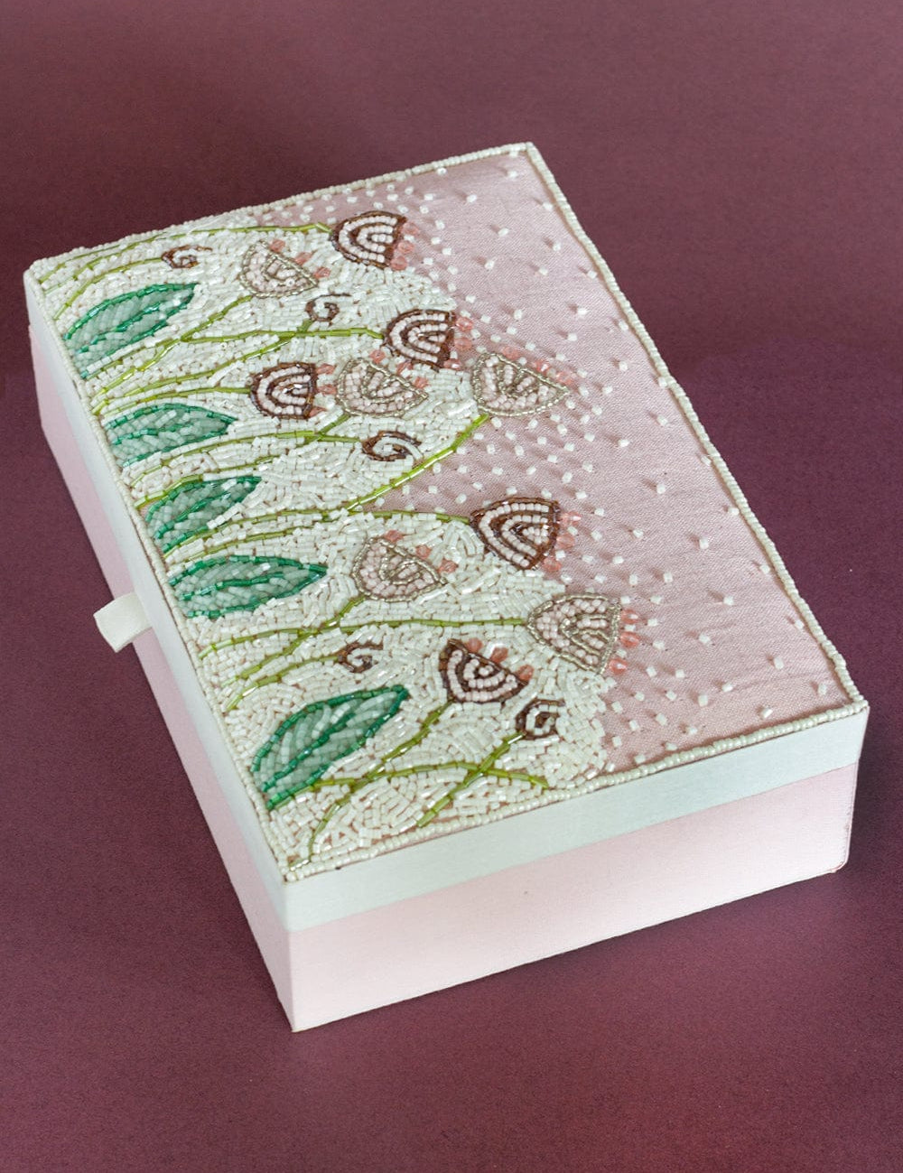  Wildflowers Beaded Jewellery Box - Wildflowers Beaded Jewellery Box - The Wishing Chair 