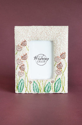  Wildflowers Beaded Photoframe - Wildflowers Beaded Photoframe - The Wishing Chair 