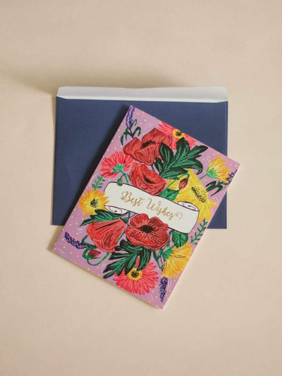 Floral Wishes Greeting Card