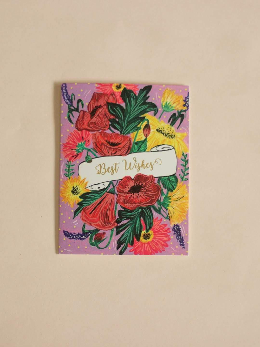 Floral Wishes Greeting Card