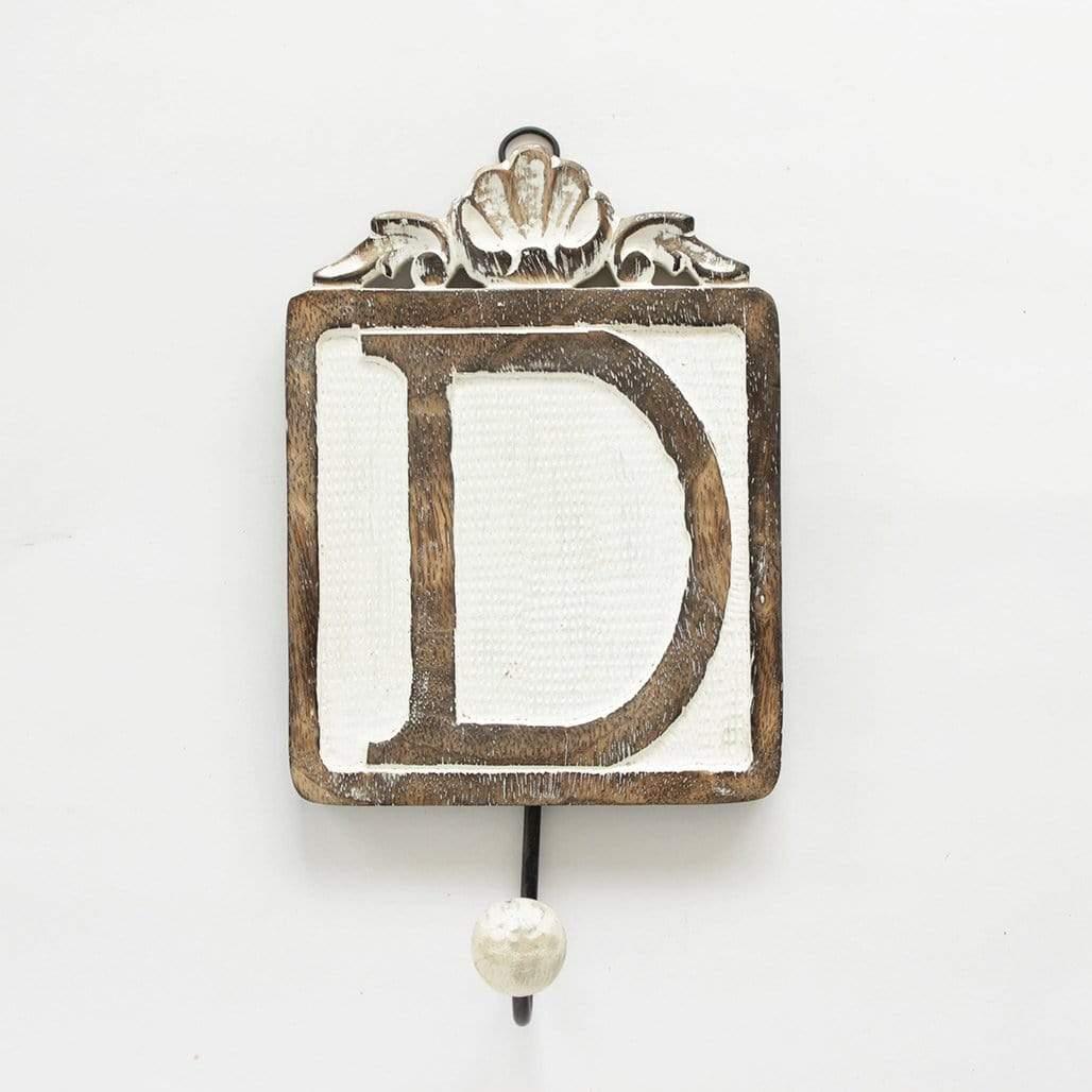 Letter Wall Hook / DABOUT: We found a great way to personalize wall hooks by giving each of them a single alphabet to have and hold. Now spell out your name, or B.E.D for a bedroom, L.OLetter Wall Hook /