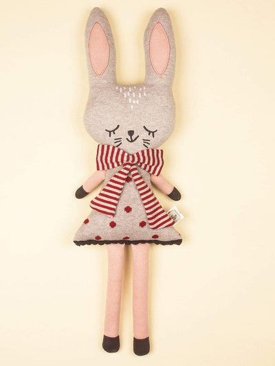 Miss Rabbit Knitted Shaped Cushion
