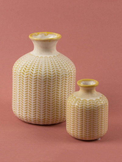 Ocre Bottle Vase