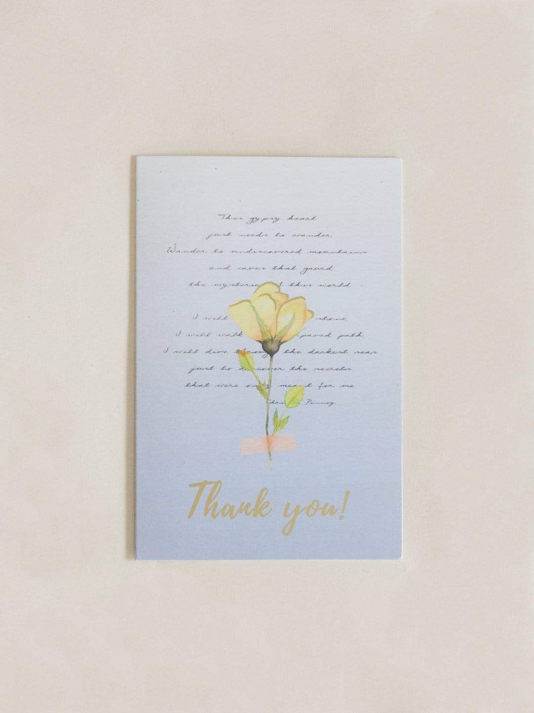 Pressed Flowers Greeting Card
