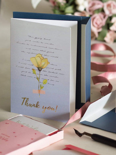 Pressed Flowers Greeting Card