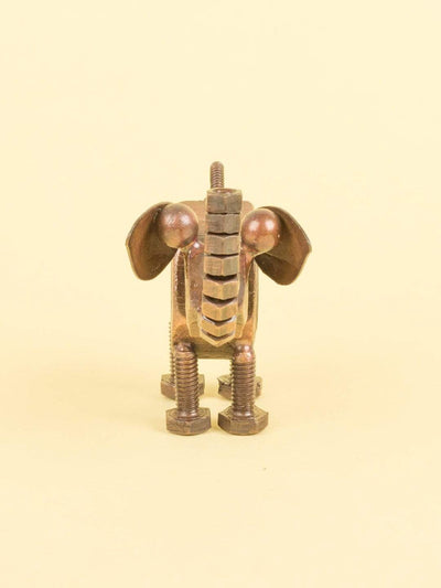 Recycled Decorative Elephant- Copper Antique