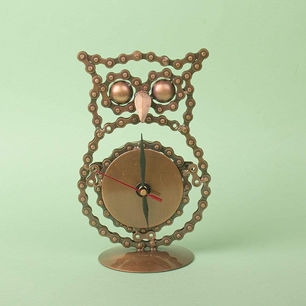 Recycled Owl Clock