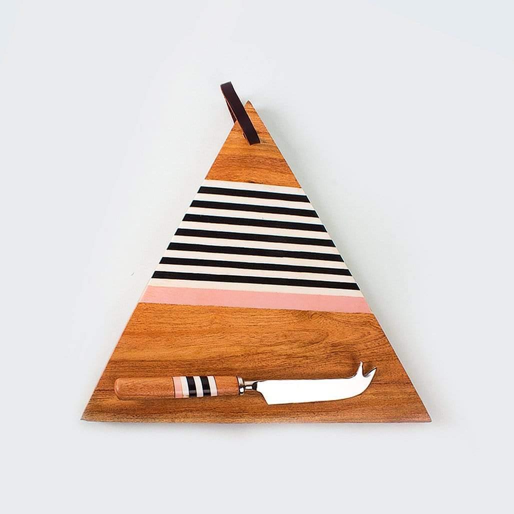 Stripes Cheese Board & Knife Set - The Wishing Chair