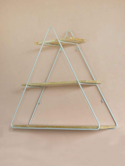 Triangle Metal Frame Wall Shelf - The Wishing Chair