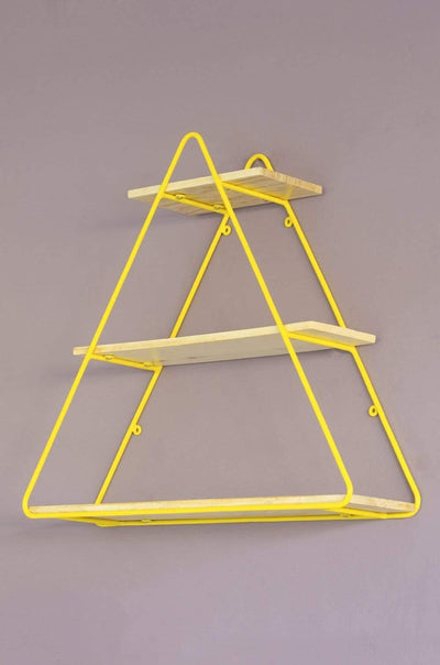 Triangle Metal Frame Wall Shelf - The Wishing Chair