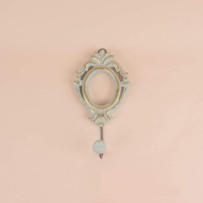   Wisteria Wall Hook - Mint Green
Material - Hand painted Mango wood with metal hook
Size -   L = 8.5  X W = 4 X H = 1 Inches
Material:  Wooden - 
 Wall hook 
 Wisteria Wall Hook - Mint Green - Wisteria Wall Hook - Mint Green - The Wishing Chair  - Wisteria Wall Hook - Mint Green - The Wishing Chair 