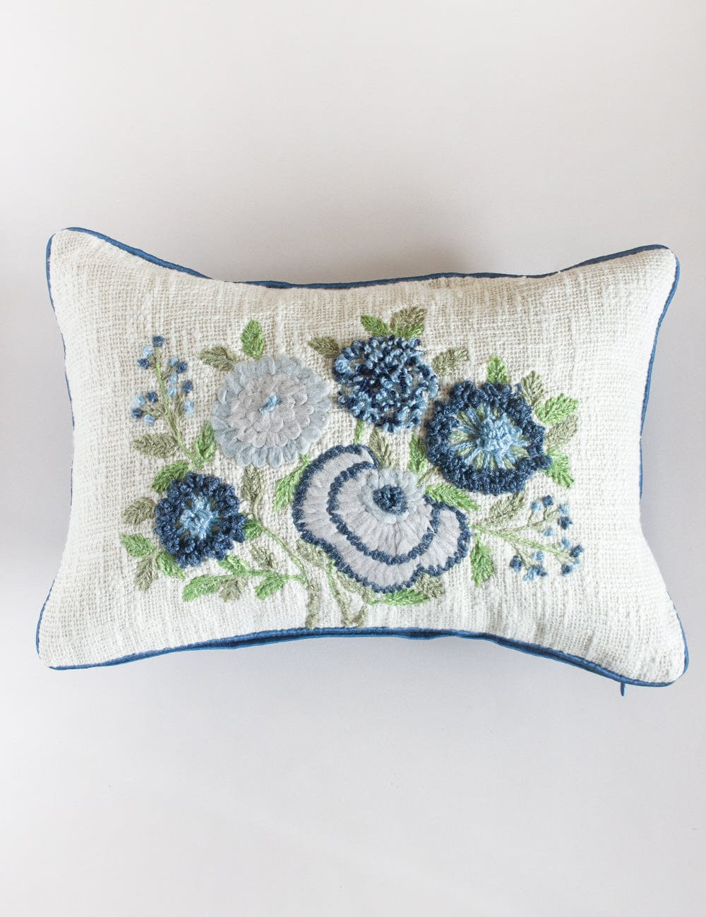  Yara Embroidered Cushion Cover - Yara Embroidered Cushion Cover 14"X20" - The Wishing Chair 