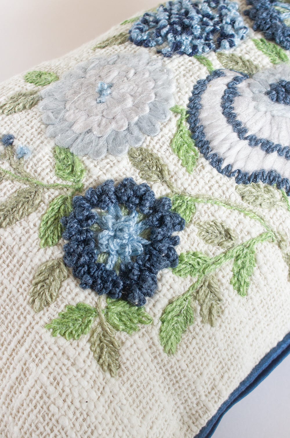  Yara Embroidered Cushion Cover - Yara Embroidered Cushion Cover 14"X20" - The Wishing Chair 