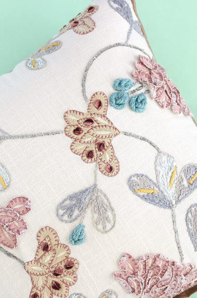 Zeena Embroidered Cushion Cover