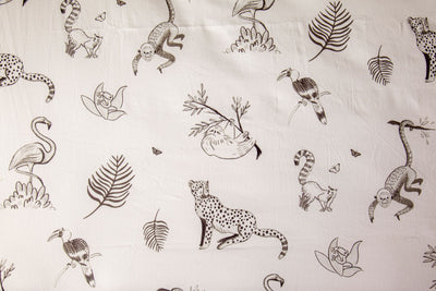 Zookeeper Jungle Stories Sheet and Shams Set - Flat Sheet Single