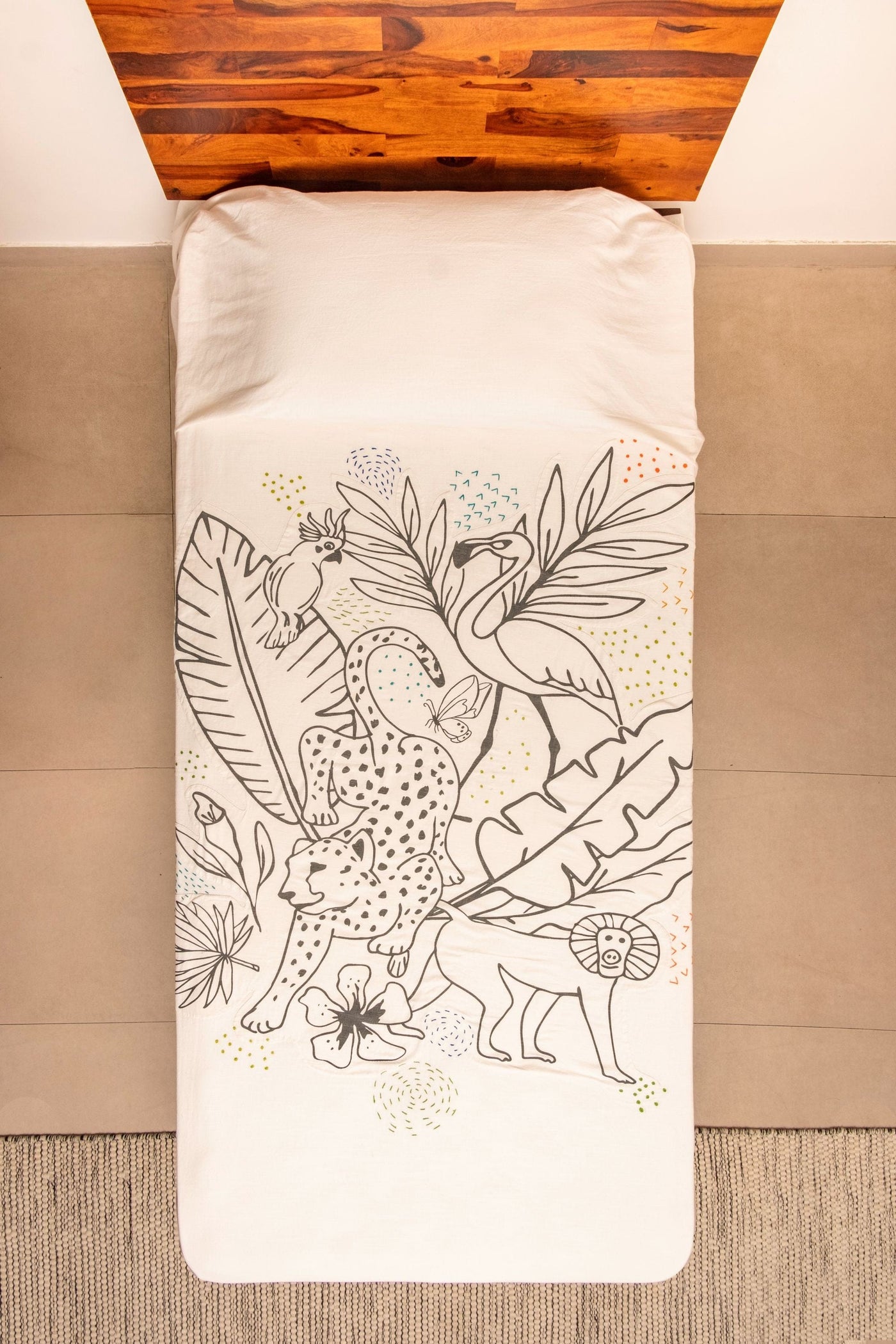 Zookeeper My Colouring Bed Cover-Single